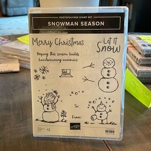 SOLD - Stampin Up - Snowman Season Stamp Set